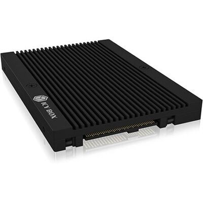 ICY BOX IB-M2U04 SSD-Gehäuse - Schwarz - Unterstützt PCIe NVMe & U.2 ICY BOX IB-M2U04 SSD-Gehäuse - Schwarz - Unterstützt PCIe NVMe & U.2