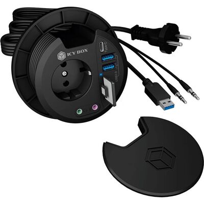 ICY BOX IB-HUB1430-CR USB Hub és Kártyaolvasó - Fekete ICY BOX IB-HUB1430-CR USB Hub és Kártyaolvasó - Fekete