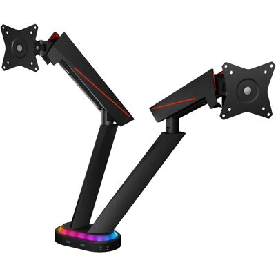 Supporto Monitor ICY BOX IB-MSG304BL-T - RGB, Regolabile, 32" Supporto Monitor ICY BOX IB-MSG304BL-T - RGB, Regolabile, 32"