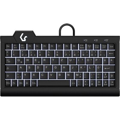 KeySonic KSK-3010ELC - Kompakte deutsche Tastatur mit Hintergrundbeleuchtung KeySonic KSK-3010ELC - Kompakte deutsche Tastatur mit Hintergrundbeleuchtung
