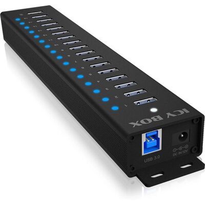 Ice Box 17-Port USB Hub - Robustes Aluminium, 5 Gbps Ice Box 17-Port USB Hub - Robustes Aluminium, 5 Gbps