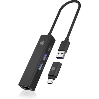 ICY BOX IB-HUB1439-LAN 4-Port USB 3.2 Hub und Ethernet-Adapter ICY BOX IB-HUB1439-LAN 4-Port USB 3.2 Hub und Ethernet-Adapter