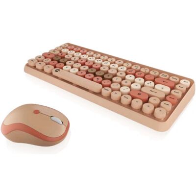 KeySonic KSKM-5200M-RF Kabelloses Tastatur Maus Beige - Keyboard Maus Set für Windows KeySonic KSKM-5200M-RF Kabelloses Tastatur Maus Beige - Keyboard Maus Set für Windows