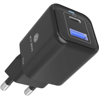 ICY BOX IB-PS1020-PD 20W USB-C & USB-A Ladegerät - Schnelles Laden ICY BOX IB-PS1020-PD 20W USB-C & USB-A Ladegerät - Schnelles Laden