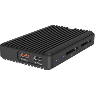 SSD-hölje ICY BOX IB-CR602M-C31 - Dubbla SD 4.0 - Aluminium - USB C SSD-hölje ICY BOX IB-CR602M-C31 - Dubbla SD 4.0 - Aluminium - USB C