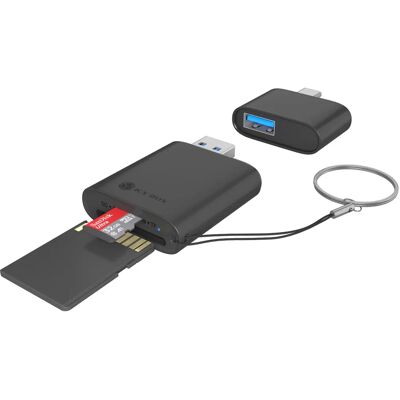 ICY BOX IB-CR204-CU3 Kartenleser - USB 3.2 Gen 1, Type-A/Type-C, Schwarz ICY BOX IB-CR204-CU3 Kartenleser - USB 3.2 Gen 1, Type-A/Type-C, Schwarz