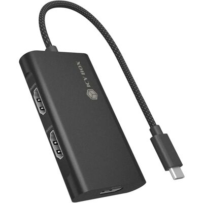 ICY BOX IB-AD1030-C USB 3.2 Gen 2 Typ-C HDMI-Adapter - Schwarz ICY BOX IB-AD1030-C USB 3.2 Gen 2 Typ-C HDMI-Adapter - Schwarz