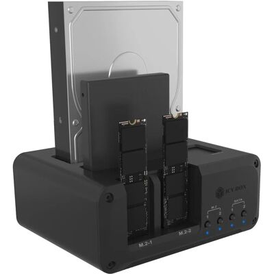 ICY BOX - IB-2925MS-CU31 - 2x M.2 NVMe/SATA - Docking ICY BOX - IB-2925MS-CU31 - 2x M.2 NVMe/SATA - Docking