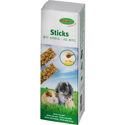 Bubimex Honingsticks voor Knaagdieren - 110g Verpakking x 2 Bubimex Honingsticks voor Knaagdieren - 110g Verpakking x 2