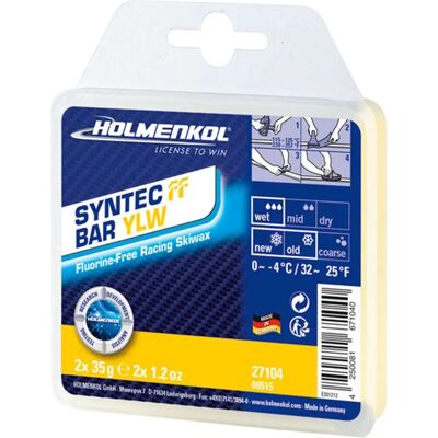 Holmenkol Syntec Ff Bar Giallo - Cera sci ad alte prestazioni - 0°C a -4°C Holmenkol Syntec Ff Bar Giallo - Cera sci ad alte prestazioni - 0°C a -4°C