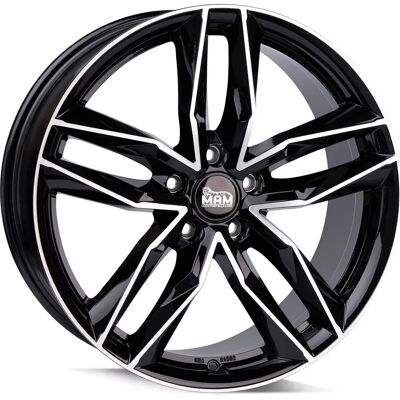 MAM Wheels Rs3 Schwarz Vordere Polierte - 5/112 Alufelge MAM Wheels Rs3 Schwarz Vordere Polierte - 5/112 Alufelge