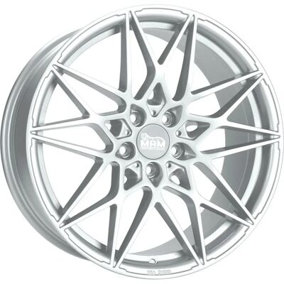 MAM Wheels B2n Silber lackiert 8.5x19 ET 30 5/112 Rad MAM Wheels B2n Silber lackiert 8.5x19 ET 30 5/112 Rad