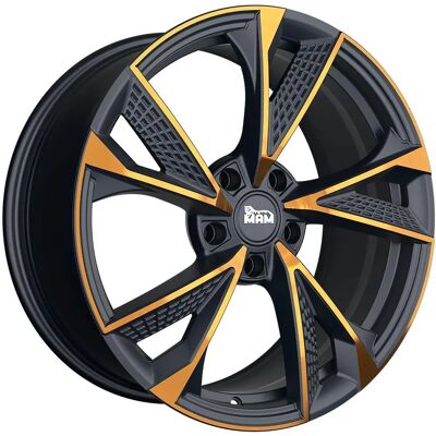 MAM Wheels RS6 - Alufelge - Schwarz & Kupfer - 8x18 - ET 38 - 5/100 MAM Wheels RS6 - Alufelge - Schwarz & Kupfer - 8x18 - ET 38 - 5/100