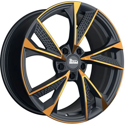 MAM Wheels Rs6 Matt Schwarz Front Copper - Alufelge - Sportliches Design MAM Wheels Rs6 Matt Schwarz Front Copper - Alufelge - Sportliches Design