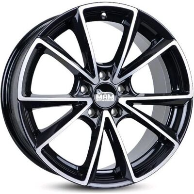 MAM Wheels A5 Schwarz Alufelge - 8x19 ET30 5/112 - Ganzjahres MAM Wheels A5 Schwarz Alufelge - 8x19 ET30 5/112 - Ganzjahres