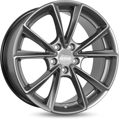 MAM Wheels A5 Palladium Aluminium Velg - 8x19 ET 30 5/112 - Grijs - Winterklaar MAM Wheels A5 Palladium Aluminium Velg - 8x19 ET 30 5/112 - Grijs - Winterklaar