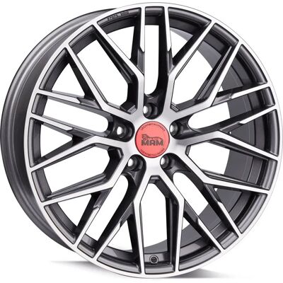 MAM Wheels Rs4 Palladium Front Polish 8.5x19 ET 40 5/114.3 - Alufelge MAM Wheels Rs4 Palladium Front Polish 8.5x19 ET 40 5/114.3 - Alufelge