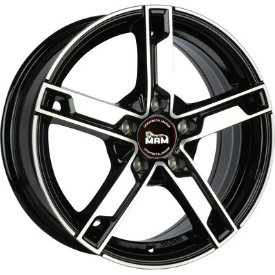 MAM Wheels W4 Schwarz 7x17 ET 48 Alufelge - Felge für Auto MAM Wheels W4 Schwarz 7x17 ET 48 Alufelge - Felge für Auto