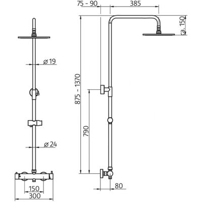 HSK Shower-Set RS 200 Mix - Rund 25 cm - Regen & Handbrause HSK Shower-Set RS 200 Mix - Rund 25 cm - Regen & Handbrause