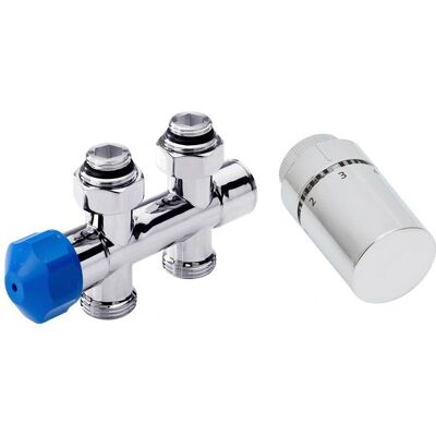 HSK Heizkörper Anschluss-Set - Für Mittel- oder Seitenanschluss - 5cm Abstand HSK Heizkörper Anschluss-Set - Für Mittel- oder Seitenanschluss - 5cm Abstand