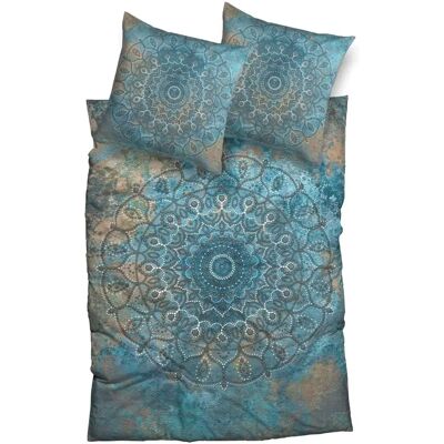 CASATEX Sleep Tight - Satin Bettwäsche, türkis, 155x220cm CASATEX Sleep Tight - Satin Bettwäsche, türkis, 155x220cm