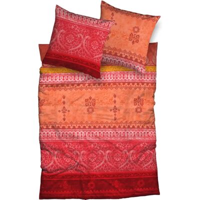 Casatex Indi - orange Satin-Bettwäsche - Bettwäsche Casatex Indi - orange Satin-Bettwäsche - Bettwäsche