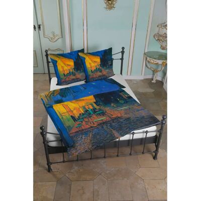 GOEBEL Nachtcafe Blaue Satin Bettwäsche - Bettwäsche GOEBEL Nachtcafe Blaue Satin Bettwäsche - Bettwäsche