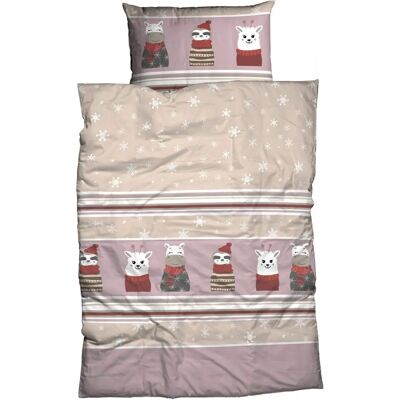 Casatex Nisa - Ensemble de Linge de Lit Animal - Coton - 135x200cm & 80x80cm - Publicité Casatex Nisa - Ensemble de Linge de Lit Animal - Coton - 135x200cm & 80x80cm - Publicité