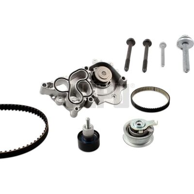 HEPU Bomba d'água e kit de correia de distribuição - VW compatível HEPU Bomba d'água e kit de correia de distribuição - VW compatível