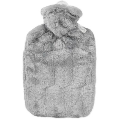 Hugo Frosch Grau 1,8 L Wärmflasche mit Faux-Fell-Bezug Hugo Frosch Grau 1,8 L Wärmflasche mit Faux-Fell-Bezug