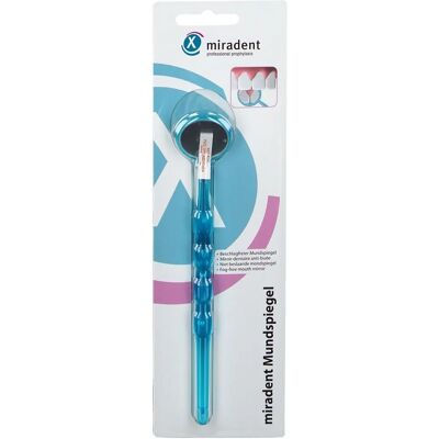 Hager Pharma GmbH MIRADENT Mondspiegel - Anti-Bekoeling, Blauw Transparant Hager Pharma GmbH MIRADENT Mondspiegel - Anti-Bekoeling, Blauw Transparant