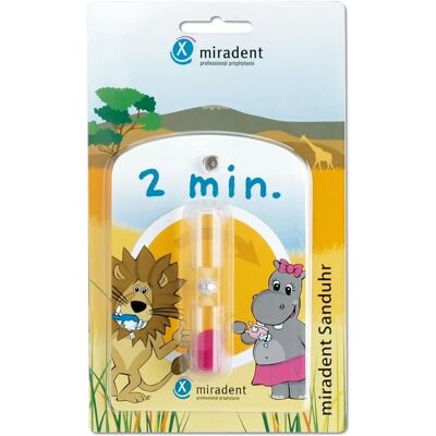 MIRADENT Sablier pour Enfants - Minuteur de Dentiste - Publicité MIRADENT Sablier pour Enfants - Minuteur de Dentiste - Publicité