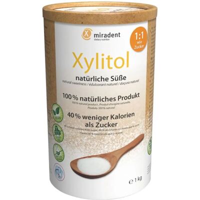 Miradent Xylitol Zuckerersatz Pulver - Zuckerersatz Pulver Miradent Xylitol Zuckerersatz Pulver - Zuckerersatz Pulver