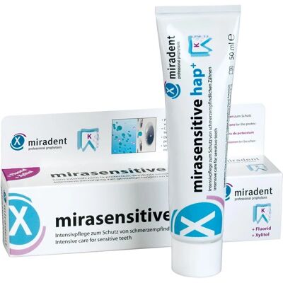 Dentifrice Miradent hap+ - Sensibles 50 ml Dentifrice Miradent hap+ - Sensibles 50 ml