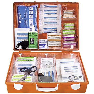 SÖHNGEN Trousse de premiers secours - atelier - DIN 13157 - Orange - Publicité SÖHNGEN Trousse de premiers secours - atelier - DIN 13157 - Orange - Publicité