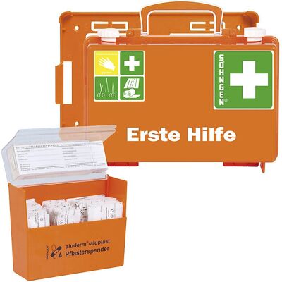 SÖHNGEN Erste-Hilfe-Tasche - DIN 13157 - Wandmontage, Orange SÖHNGEN Erste-Hilfe-Tasche - DIN 13157 - Wandmontage, Orange