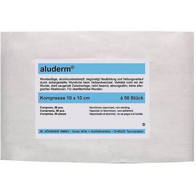Kaiserkraft Aluderm Wundverband - 100x100mm Steril Medizinprodukt Kaiserkraft Aluderm Wundverband - 100x100mm Steril Medizinprodukt