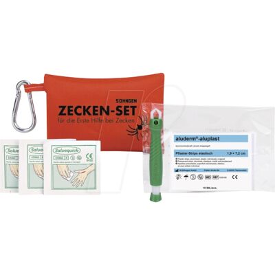Set de primeros auxilios SÖHNGEN - Kit para garrapatas, portátil y compacto Set de primeros auxilios SÖHNGEN - Kit para garrapatas, portátil y compacto