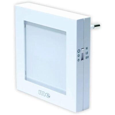 M-E Modern-Electronics Lampada Notturna - LED, Bianco, 2 Regolazioni di Luminosità M-E Modern-Electronics Lampada Notturna - LED, Bianco, 2 Regolazioni di Luminosità