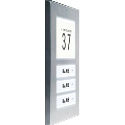 Modern-Electronics 41067 Plaque de sonnette en acier inoxydable - Panneau de sonnette Modern-Electronics 41067 Plaque de sonnette en acier inoxydable - Panneau de sonnette