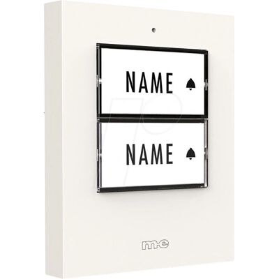 M-E - ME KTF 2 W - Blanco - IP54 - Pulsador de timbre M-E - ME KTF 2 W - Blanco - IP54 - Pulsador de timbre