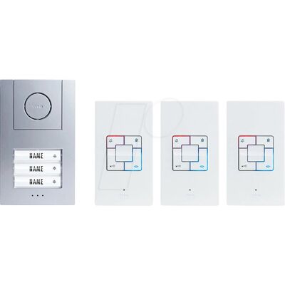 Vistus AD ALU 4030 S Plata - Interfono de audio para casa de 3 familias Vistus AD ALU 4030 S Plata - Interfono de audio para casa de 3 familias