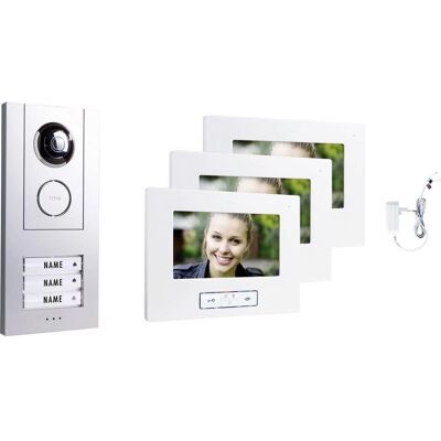 VISTUS VD-ALU-6730-S Sistema de videoportero para casa de 3 familias VISTUS VD-ALU-6730-S Sistema de videoportero para casa de 3 familias