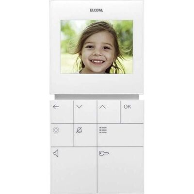 Elcom BVF-510 WS Video-Gegensprechanlage - Weiß Elcom BVF-510 WS Video-Gegensprechanlage - Weiß