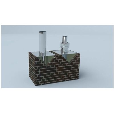 Bertrams Ewr Kaminkopfverlängerung - 21KV500-250-1 - Ø 250 mm, 490 mm, Edelstahl V4A Bertrams Ewr Kaminkopfverlängerung - 21KV500-250-1 - Ø 250 mm, 490 mm, Edelstahl V4A