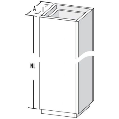 Bertrams Camino-fix Leichtbauschacht - 02SL600-27 - 270/270-350/350 mm - 600 mm - Leichtbauschacht Bertrams Camino-fix Leichtbauschacht - 02SL600-27 - 270/270-350/350 mm - 600 mm - Leichtbauschacht
