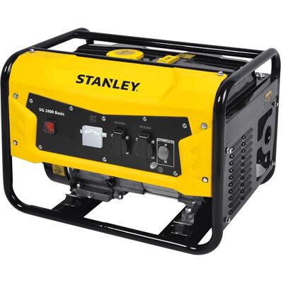 Générateur Stanley SG2400 - 2100W, Portable, Boîtier métallique - Publicité Générateur Stanley SG2400 - 2100W, Portable, Boîtier métallique - Publicité