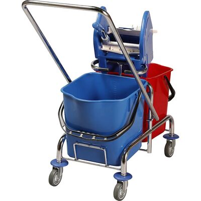 Kaiserkraft Wischwagen - Doppel 25L Eimer, Drehmopppresse Kaiserkraft Wischwagen - Doppel 25L Eimer, Drehmopppresse