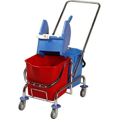 Carro de Limpieza Húmeda KaiserKraft - Cubos Dobles, Mops Anchos Carro de Limpieza Húmeda KaiserKraft - Cubos Dobles, Mops Anchos