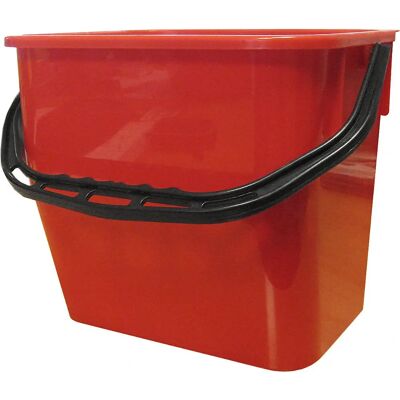 Cubo Kaiserkraft - 12L Rojo - Contenedor de limpieza Cubo Kaiserkraft - 12L Rojo - Contenedor de limpieza